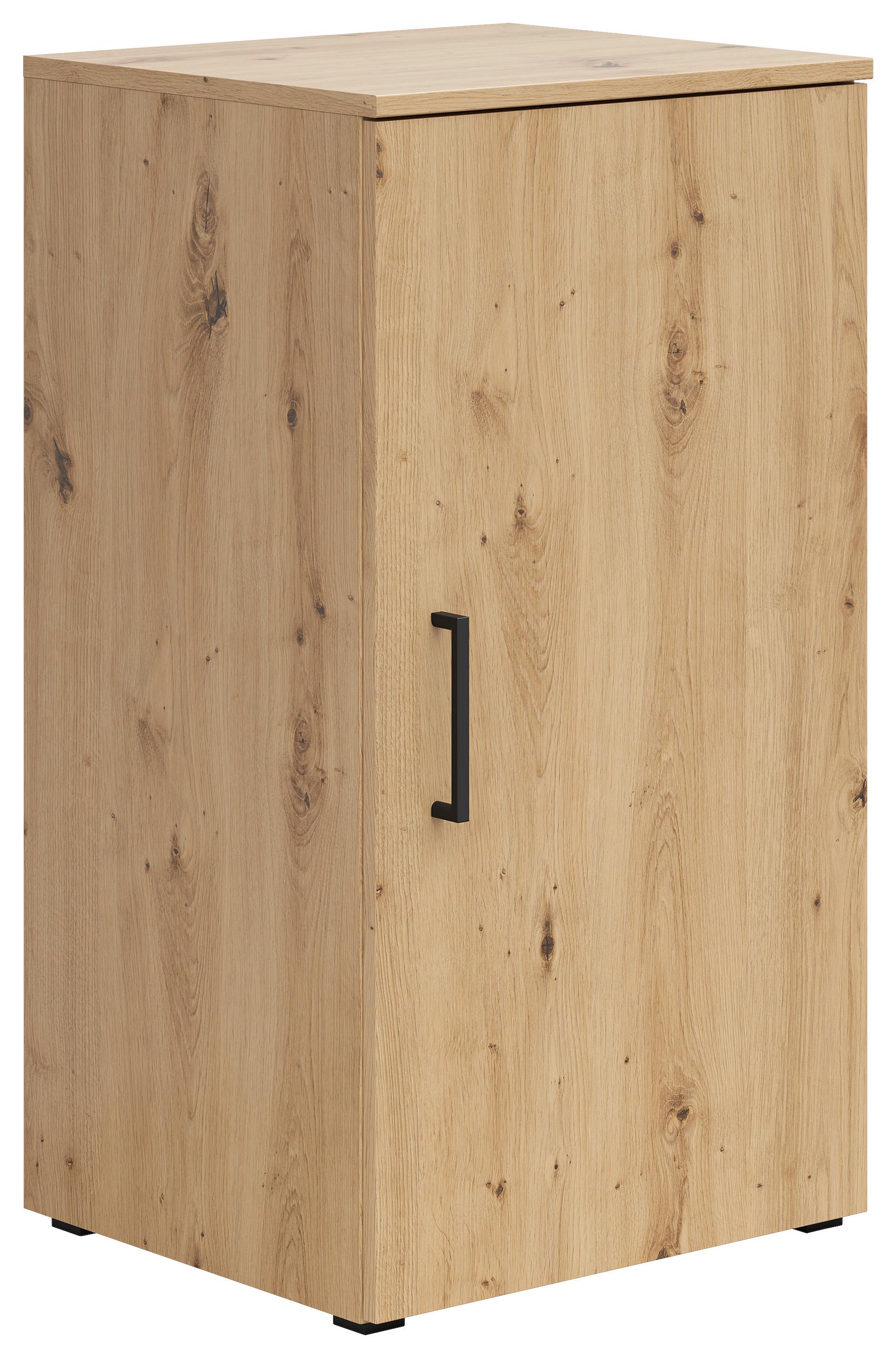 Komoda CABINET - černá/antracitová, Moderní, kompozitní dřevo/plast (45/83/40cm)