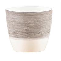 Kaspó Krém - krémszínű, kerámia (16/16/14cm)