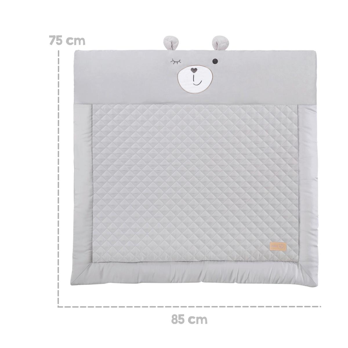 Wickelauflage Luna B: 85 Cm Silbergrau - Hellgrau, Basics, Textil (85/45/75cm) - Roba