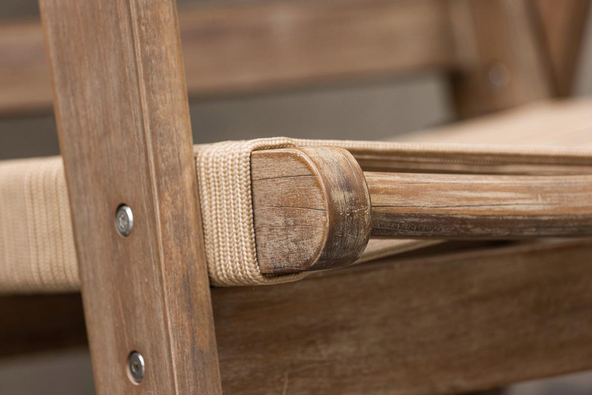 Loungesessel Peter Aus Akazienholz/textil - Braun, KONVENTIONELL, Holz/Textil (68/88/72cm) - Gardenson