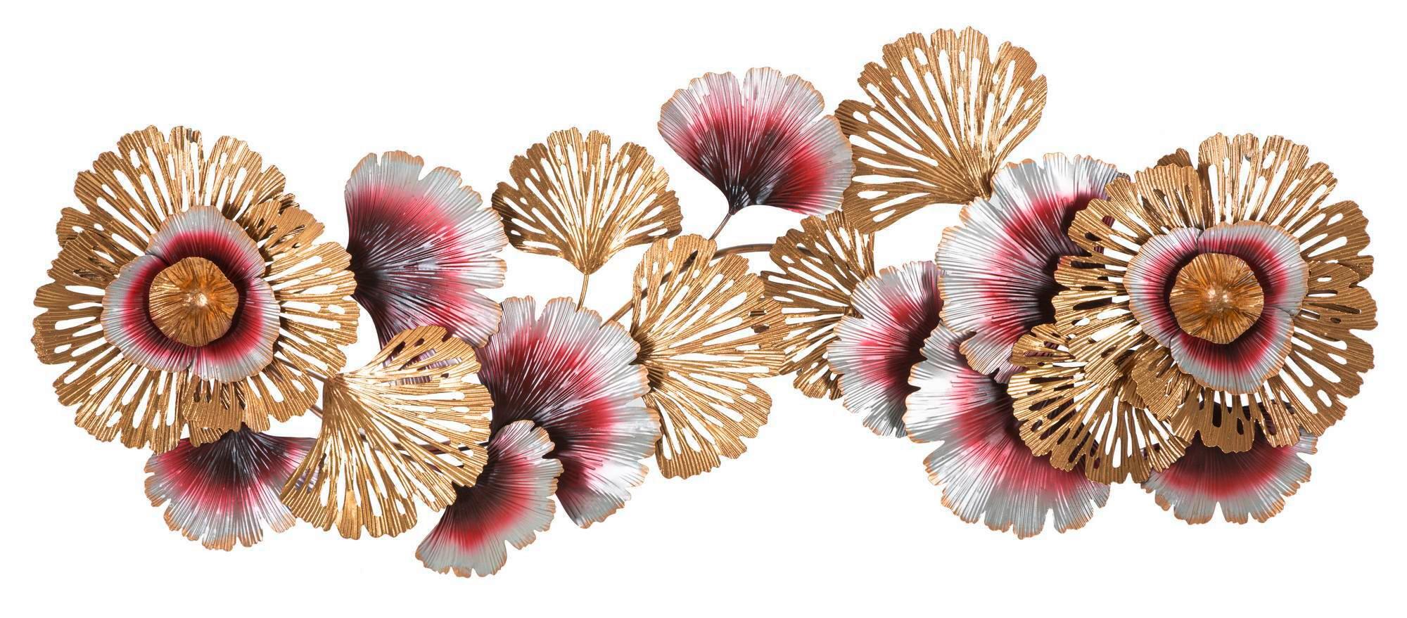 Wanddeko Color A Gold, Rosa, Weiß B: 130 cm - Goldfarben/Rosa, Basics, Metall (130/54/5.5cm)
