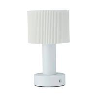 Akku-Tischleuchte 110421 - KONVENTIONELL, Textil/Metall (24/24cm)