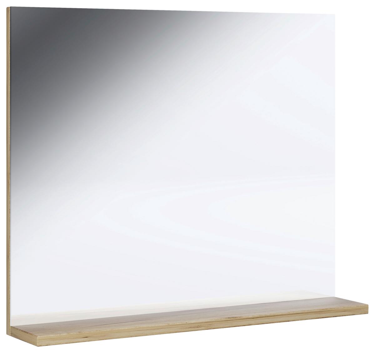Bademöbel-Set 4-Tlg. Landos B: 144 cm Weiß/Eiche Dekor - Honigeiche/Weiß, MODERN, Holzwerkstoff (124cm) - MID.YOU
