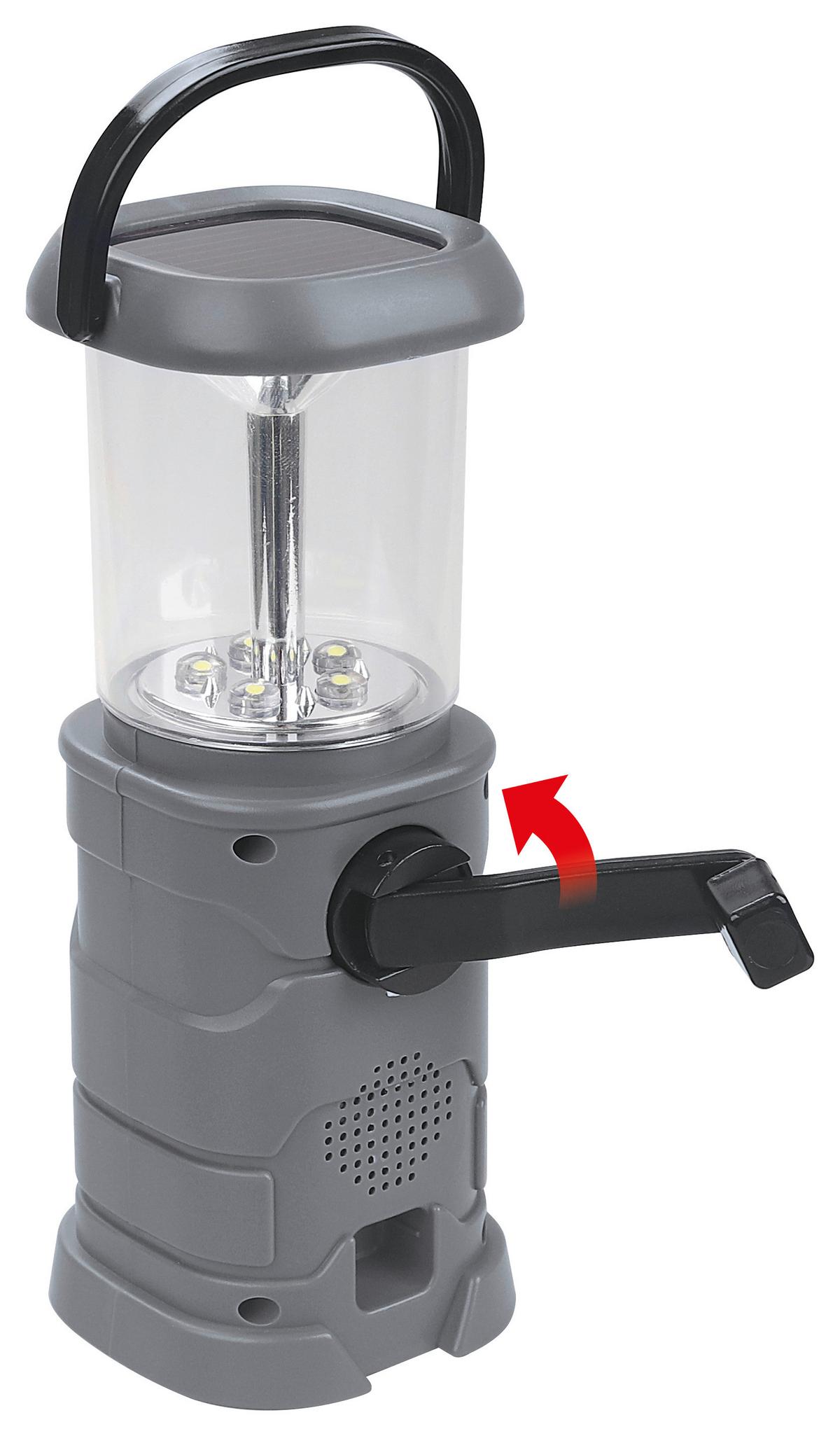 Solar-Laterne Anthrazit Easy Max, H: 7,5 cm - Anthrazit, Basics, Kunststoff (18,5/7,8/7,5cm)