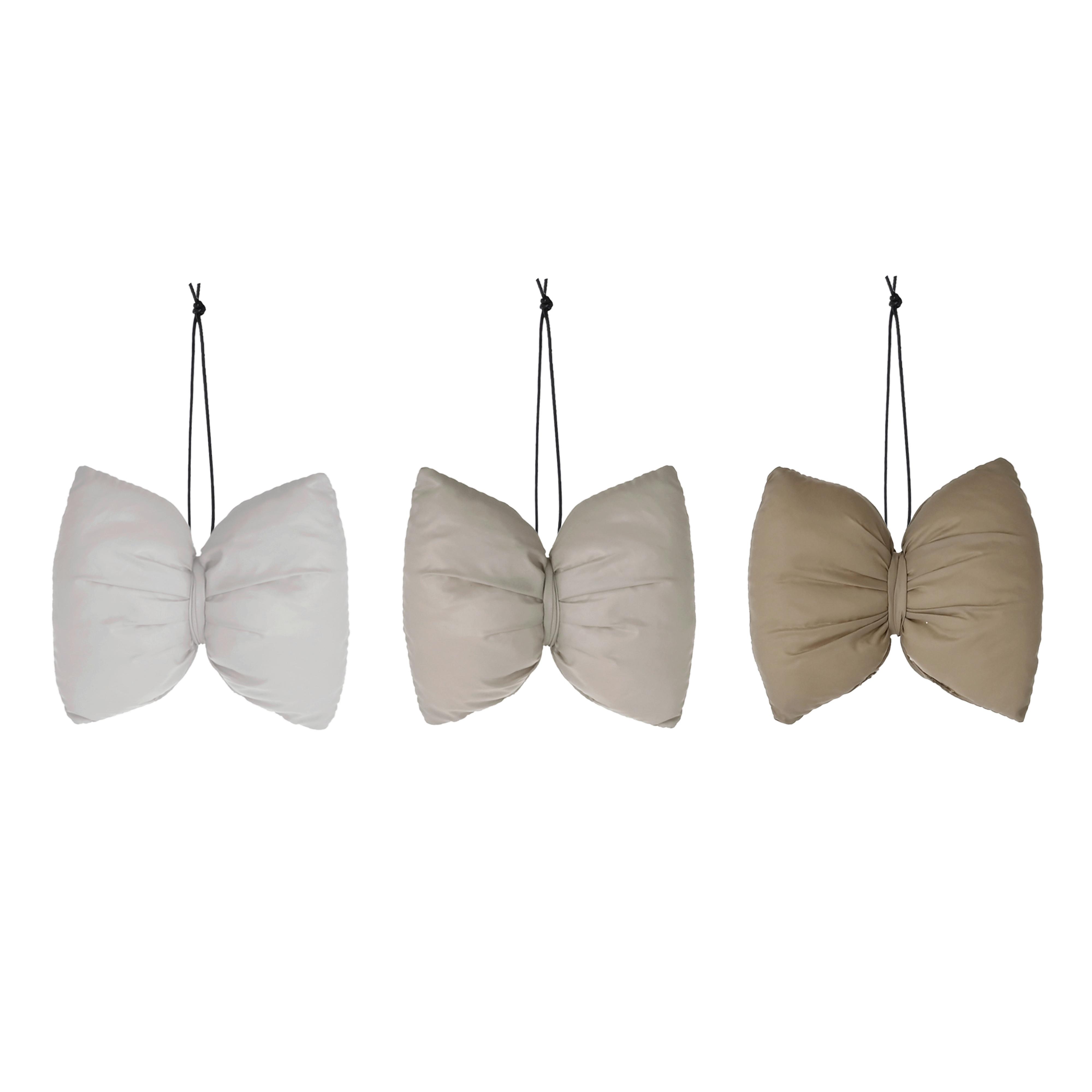 Dekoschleife Christina - Beige/Hellgrau, KONVENTIONELL, Textil (9,5/8cm) - Luca Bessoni