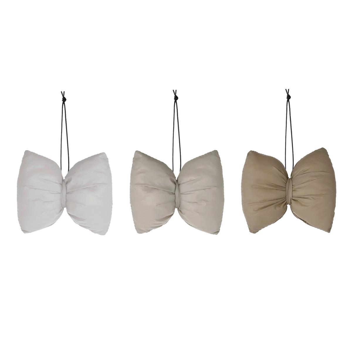 Dekoschleife Christina - Beige/Hellgrau, KONVENTIONELL, Textil (9,5/8cm) - Luca Bessoni
