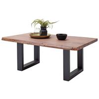 Couchtisch Holz Massiv Wallnussfarben/Anthrazit - Anthrazit/Walnussfarben, MODERN, Holz/Metall (110/45/70cm)