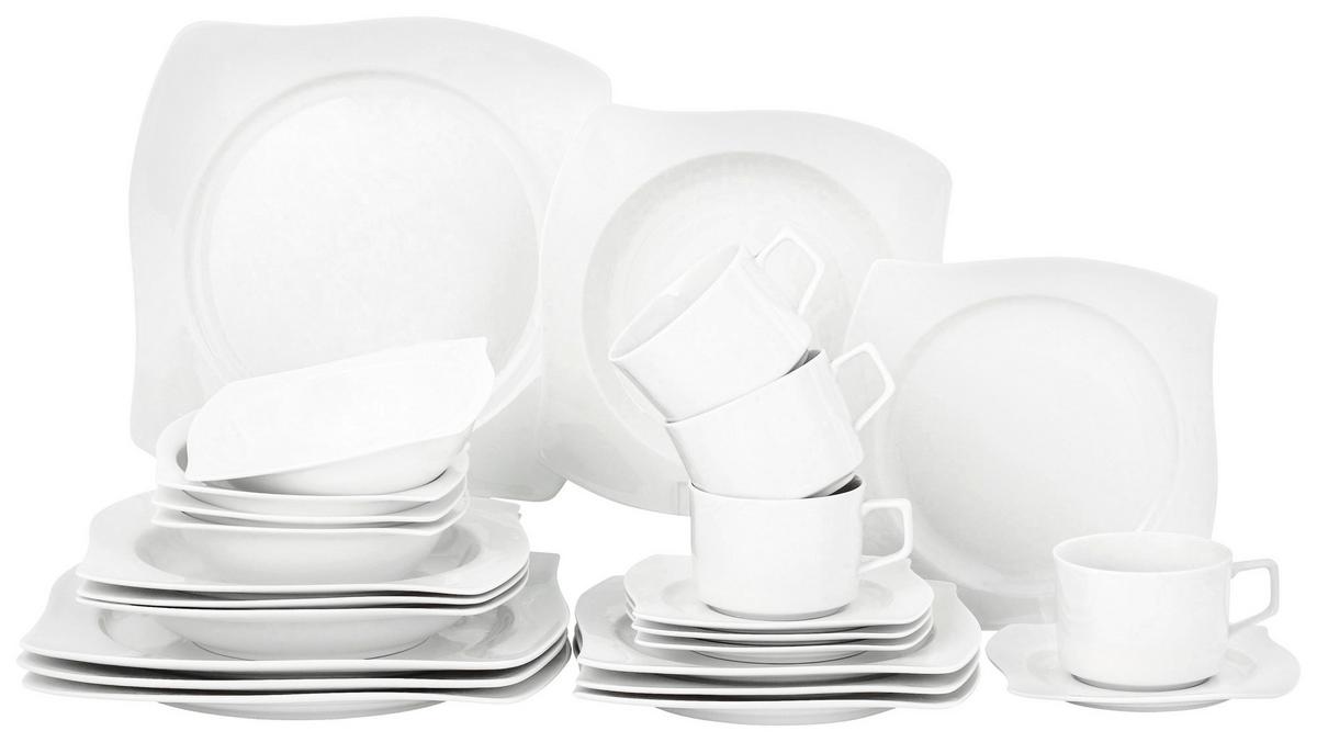 Kombiservice Katalina - Weiß, Basics, Keramik (42/17.5/28cm) - James Wood