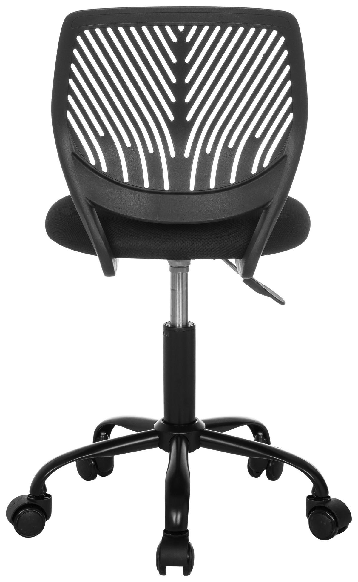 Jugenddrehstuhl Kid QB Schwarz B: 51 cm - Schwarz, MODERN, Kunststoff/Textil (51/75 - 85/51cm) - MID.YOU