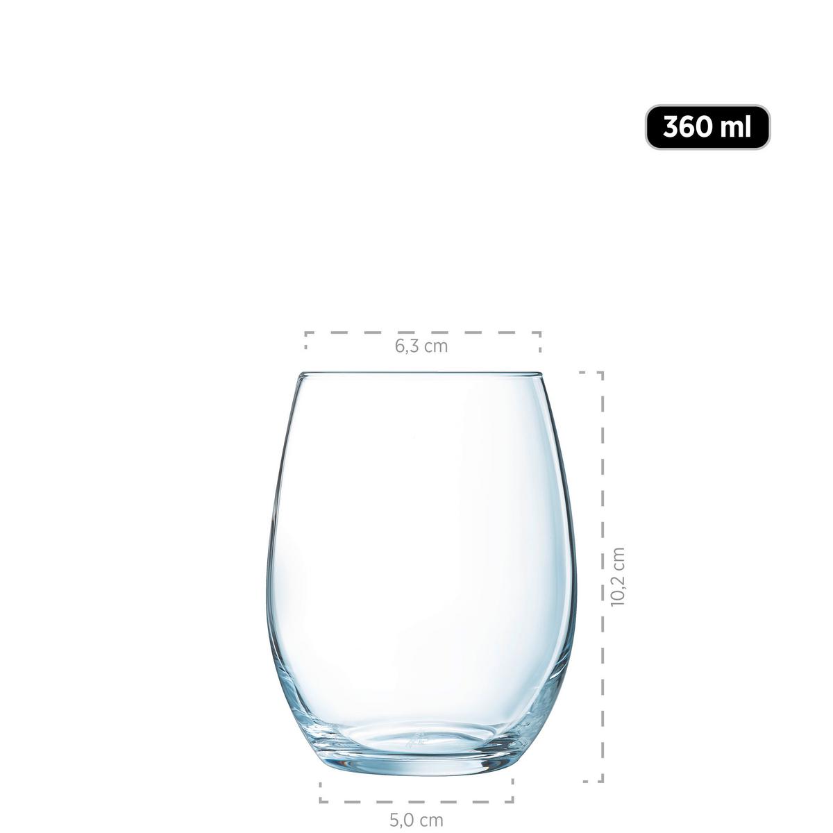 Gläserset Il Premio 6er-Set Je ca. 360 ml - Transparent, Basics, Glas (30,5/23,5/25cm) - Mäser