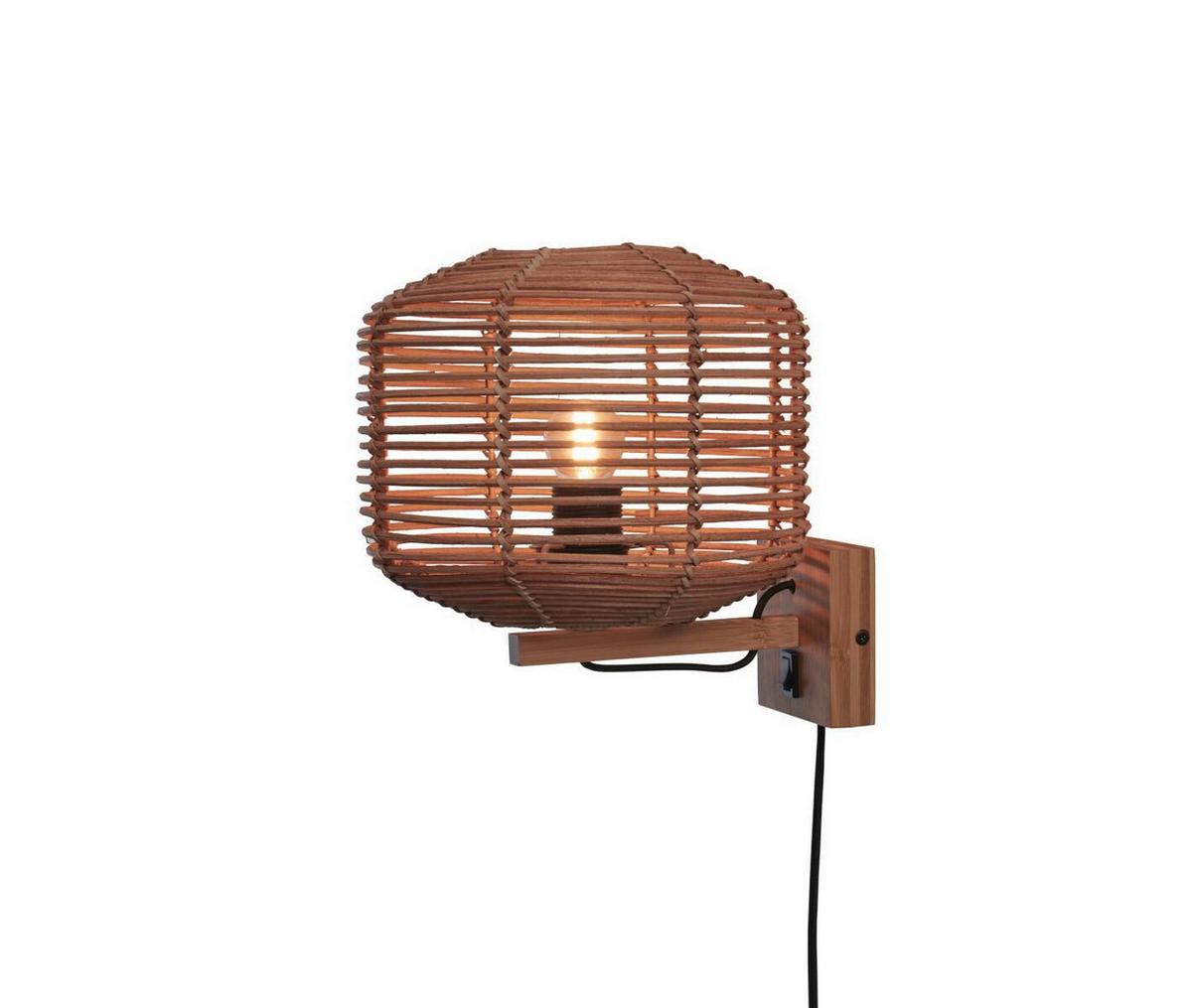 Wandleuchte Tanami/w/2520/n - Naturfarben, Trend (25/30/25cm) - Good & Mojo