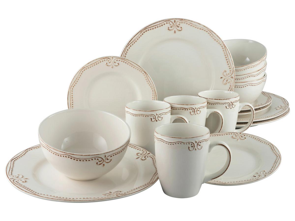 Kombiservice Keramik 4 Perosnen Geschirr Set - Multicolor, Keramik - Creatable