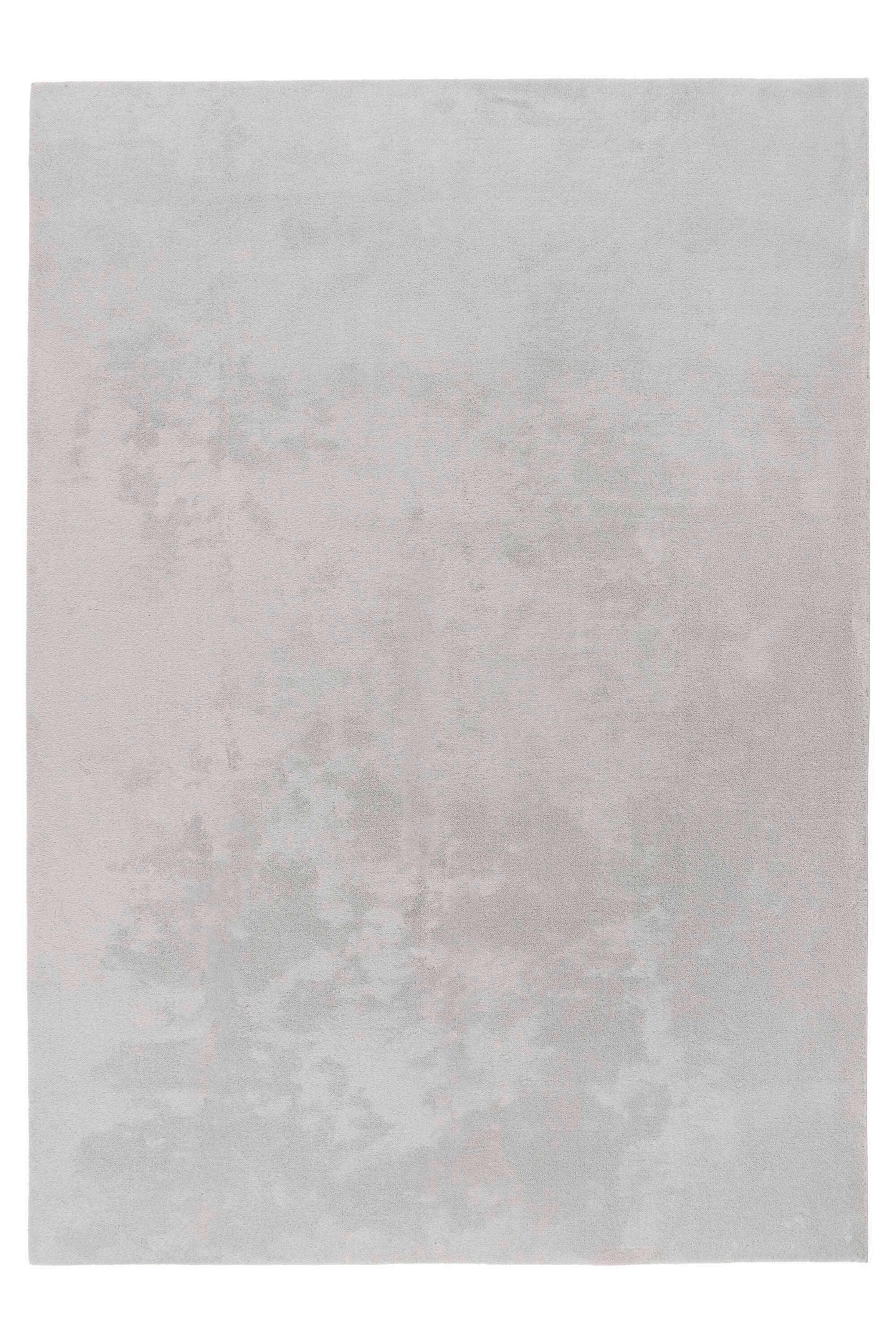 Flachwebteppich Silber Earthquake 80x140 cm - Silberfarben, Basics, Textil (80/140cm) - Kayoom