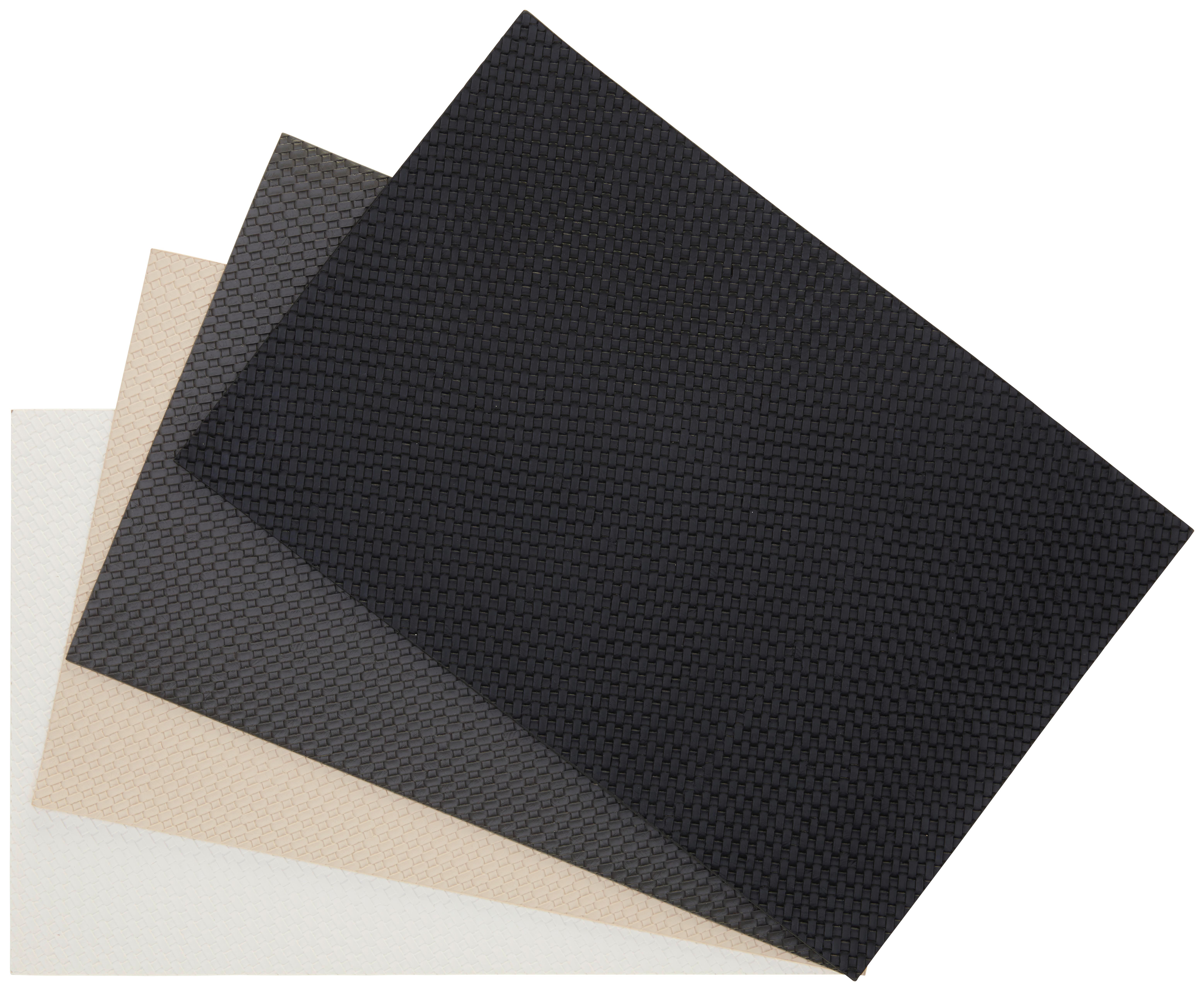 Prostírání Š/D: 45/30 cm - čierna/sivohnedá, Modern, plast (45/30cm)