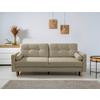 Schlafsofa Noret, Taupe B: 222 cm - Taupe/Buchefarben, Design, Textil (222/93/99cm) - MID.YOU