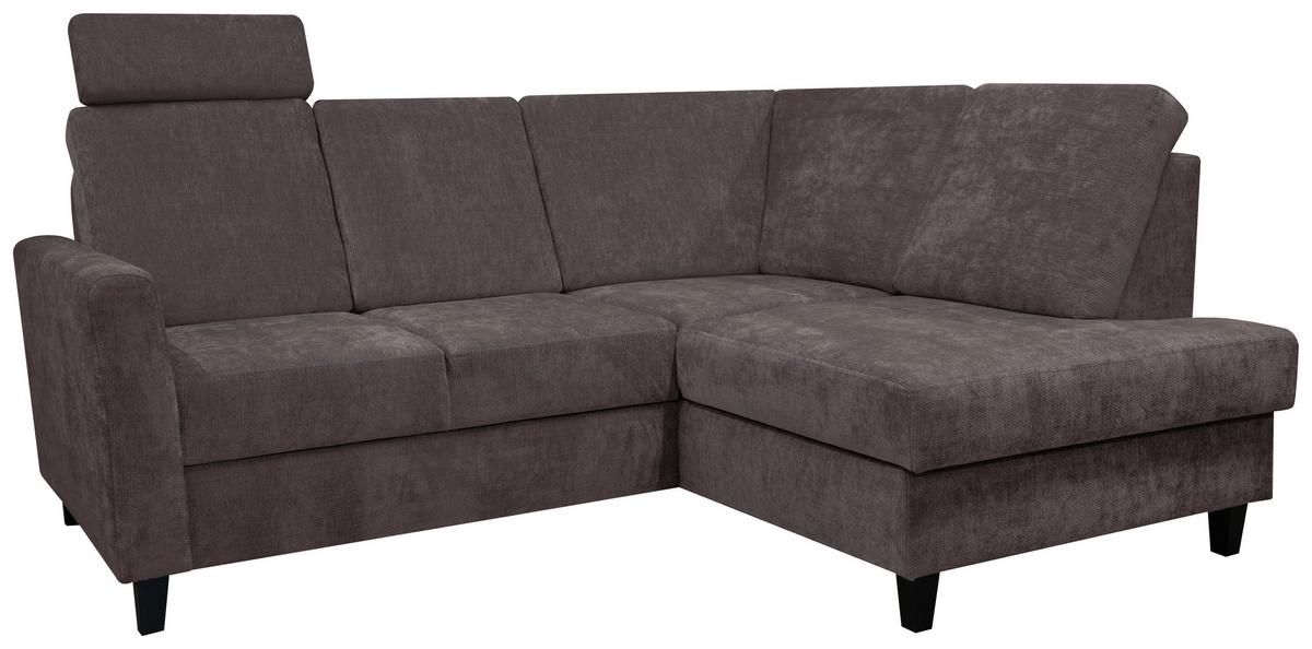 Opierka hlavy ALTON, tmavohnedá ženilka - tmavohnedá, Konventionell, kov/textil (50/19cm)