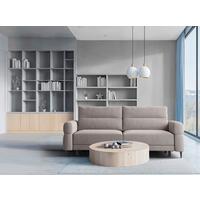 Schlafsofa Nordic Greige B: 232cm - Greige/Schwarz, Basics, Textil (232/94/102cm) - Livetastic