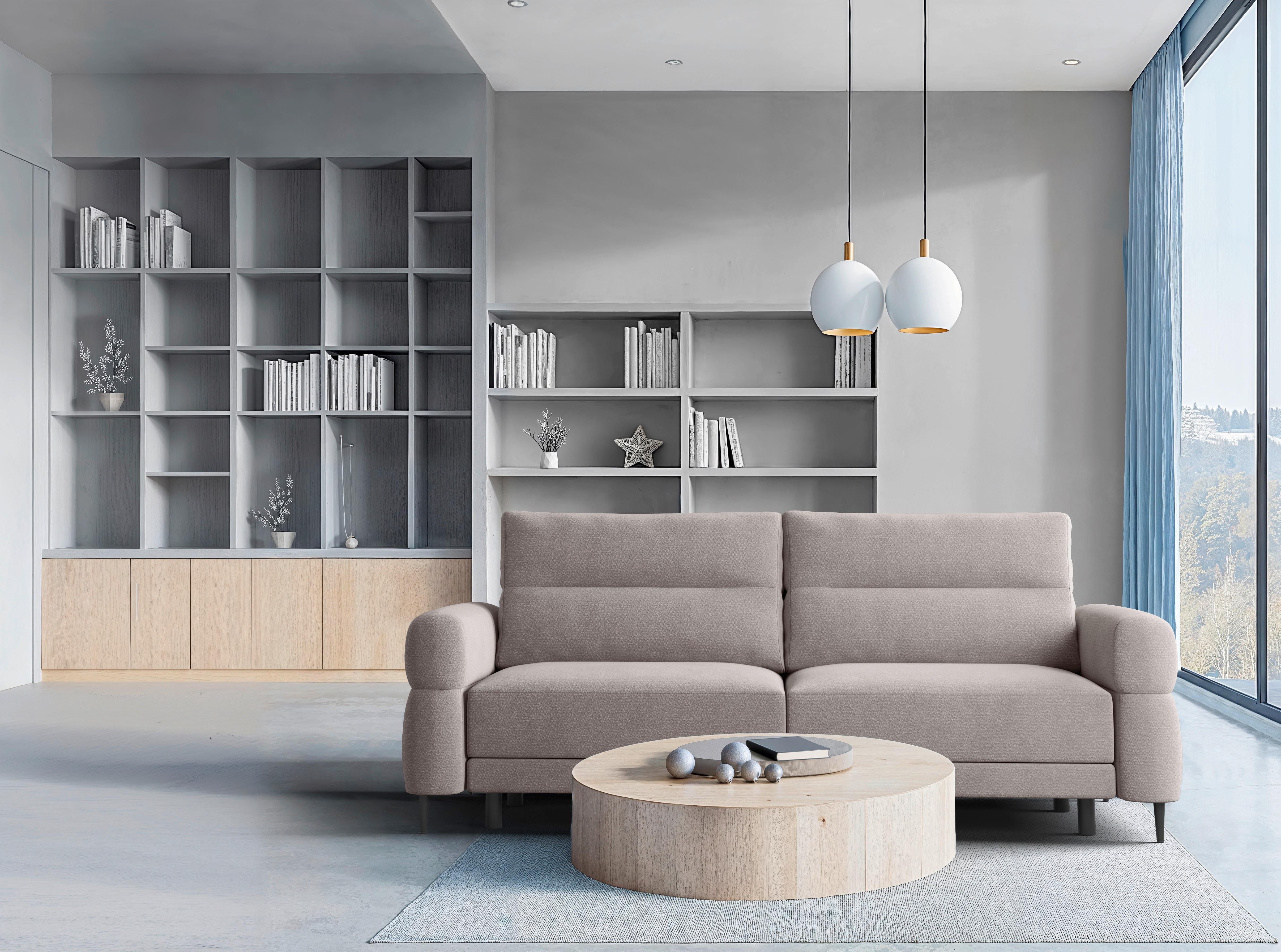 Schlafsofa Nordic Greige B: 232cm