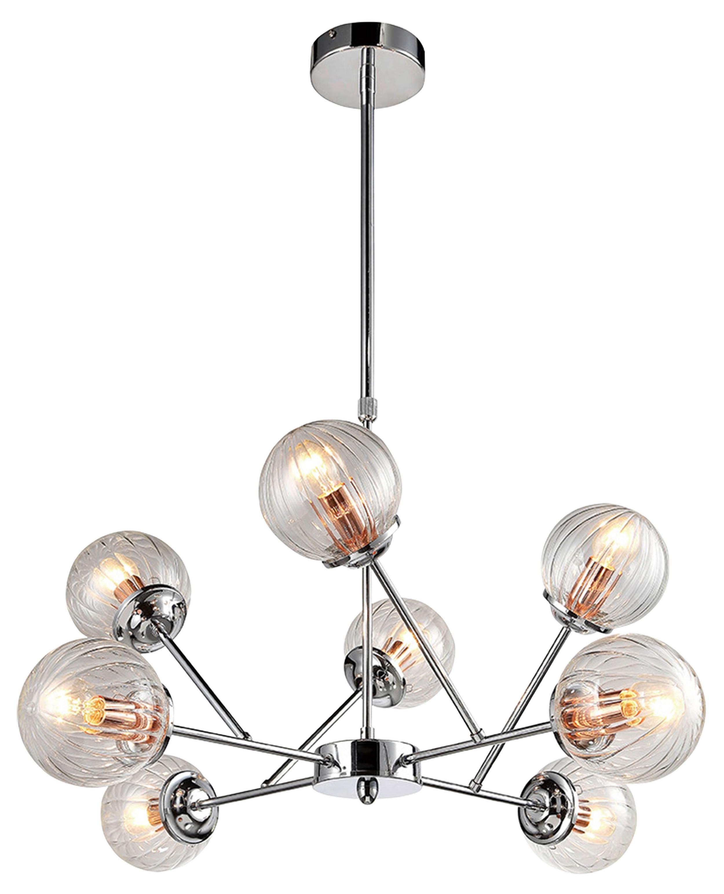 Pendelleuchte 38-67289 Best - Chromfarben, Design, Metall (75/70cm)