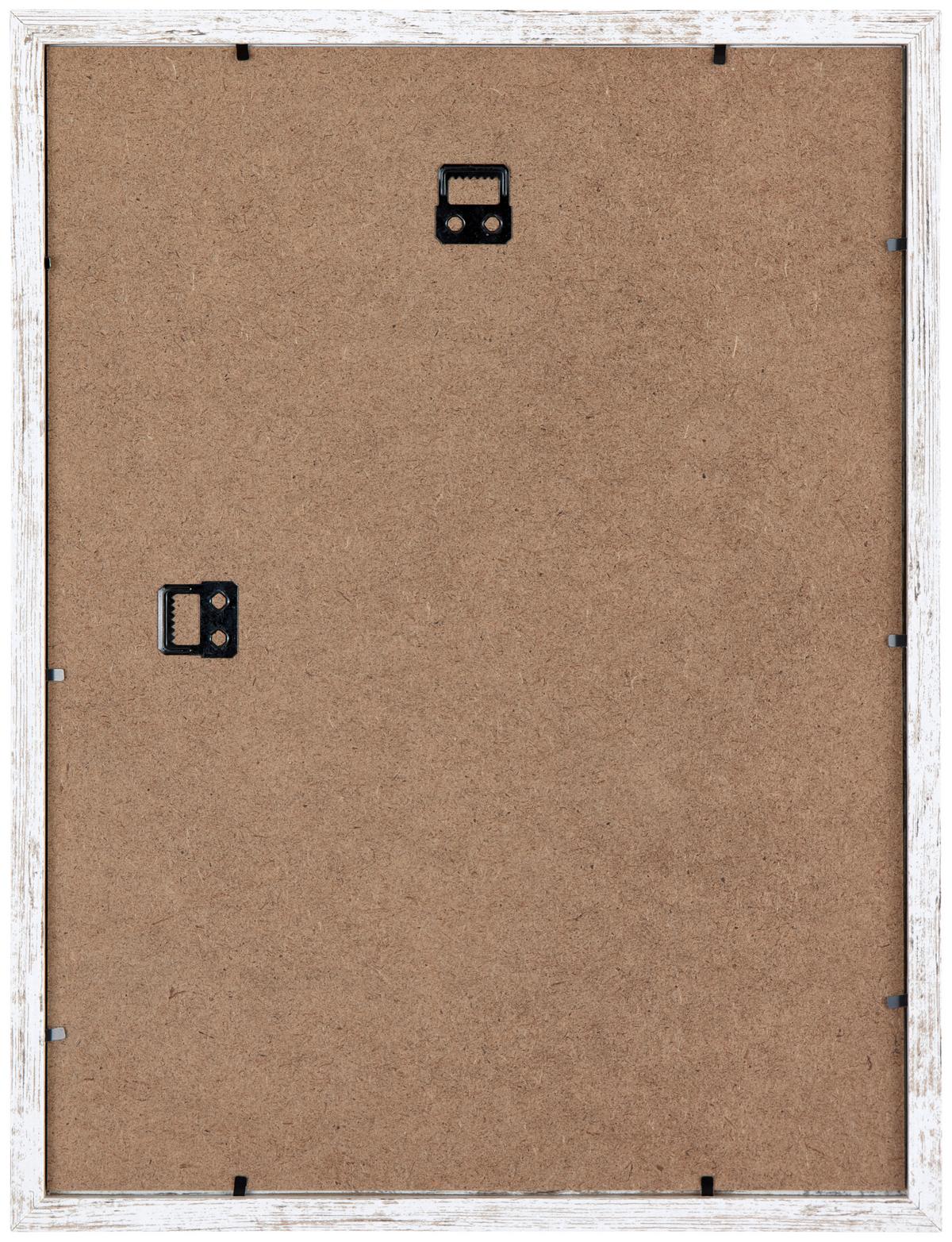 Bilderrahmen 30x40 cm Carla Holz Weiß, 32,6x42,6 cm - Basics, Glas/Holz (32,6/42,6/2cm) - Luca Bessoni