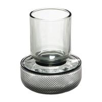 Dekorační dóza Smoked - šedá, sklo (10/13cm) - Modern Living