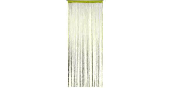 Fadenvorhang + Stangendurchzug Marietta 90x245 cm Grün - Grün, KONVENTIONELL, Textil (90/245cm) - Ondega