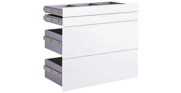 Schubladenset Unit Weiß B: 91 cm, Vollauszug - Weiß, MODERN, Holzwerkstoff (91/83/47cm) - Ondega