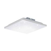 LED-Deckenleuchte Calemar-S L: 28,7 cm, mit Kristalleffekt - Weiß, Basics, Kunststoff/Metall (28,7/28,7/6,2cm) - Eglo