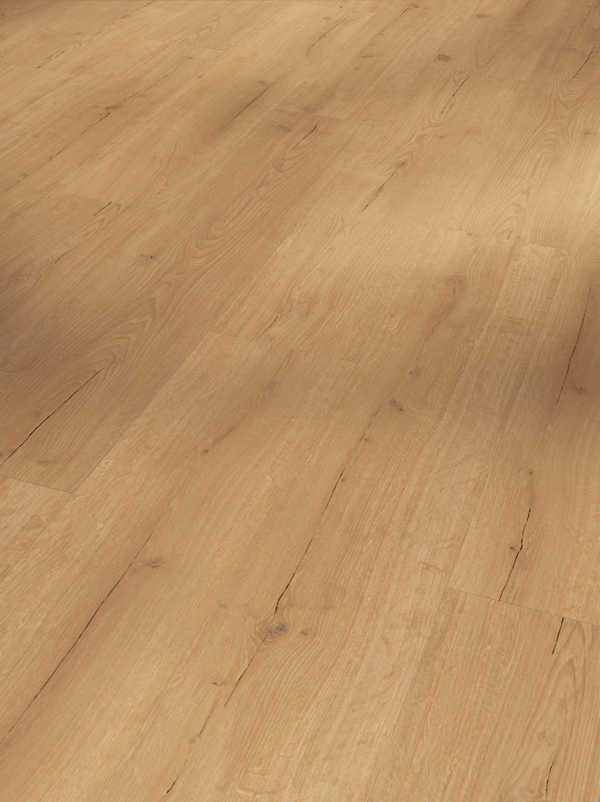 Designboden Eichefarben /braun Lhd. Stärke 9,4mm - Eichefarben/Braun, Basics, Holzwerkstoff/Kunststoff (120,7/21,6/0,94cm) - Parador