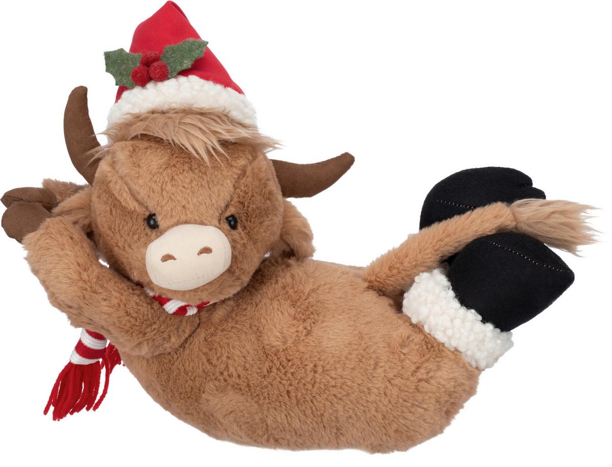 Dekostier Ferdinand - Rot/Schwarz, KONVENTIONELL, Kunststoff/Textil (32/17/24cm) - Luca Bessoni