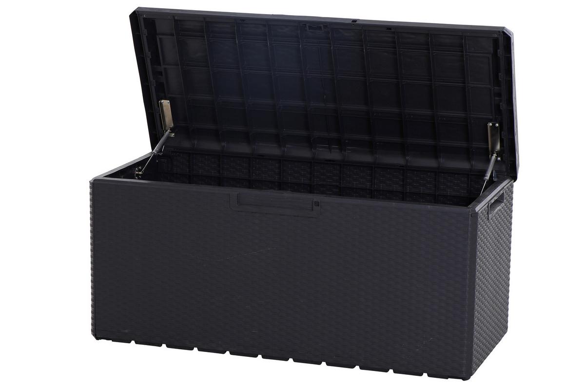 Kissenbox P12163 - Anthrazit, KONVENTIONELL, Kunststoff (55/124/59cm) - Siena Garden