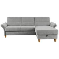 Ecksofa Westerland hellgrau Schlaffunktion, 252x162 cm - Eichefarben/Hellgrau, KONVENTIONELL, Textil (252/162cm) - Sit & More