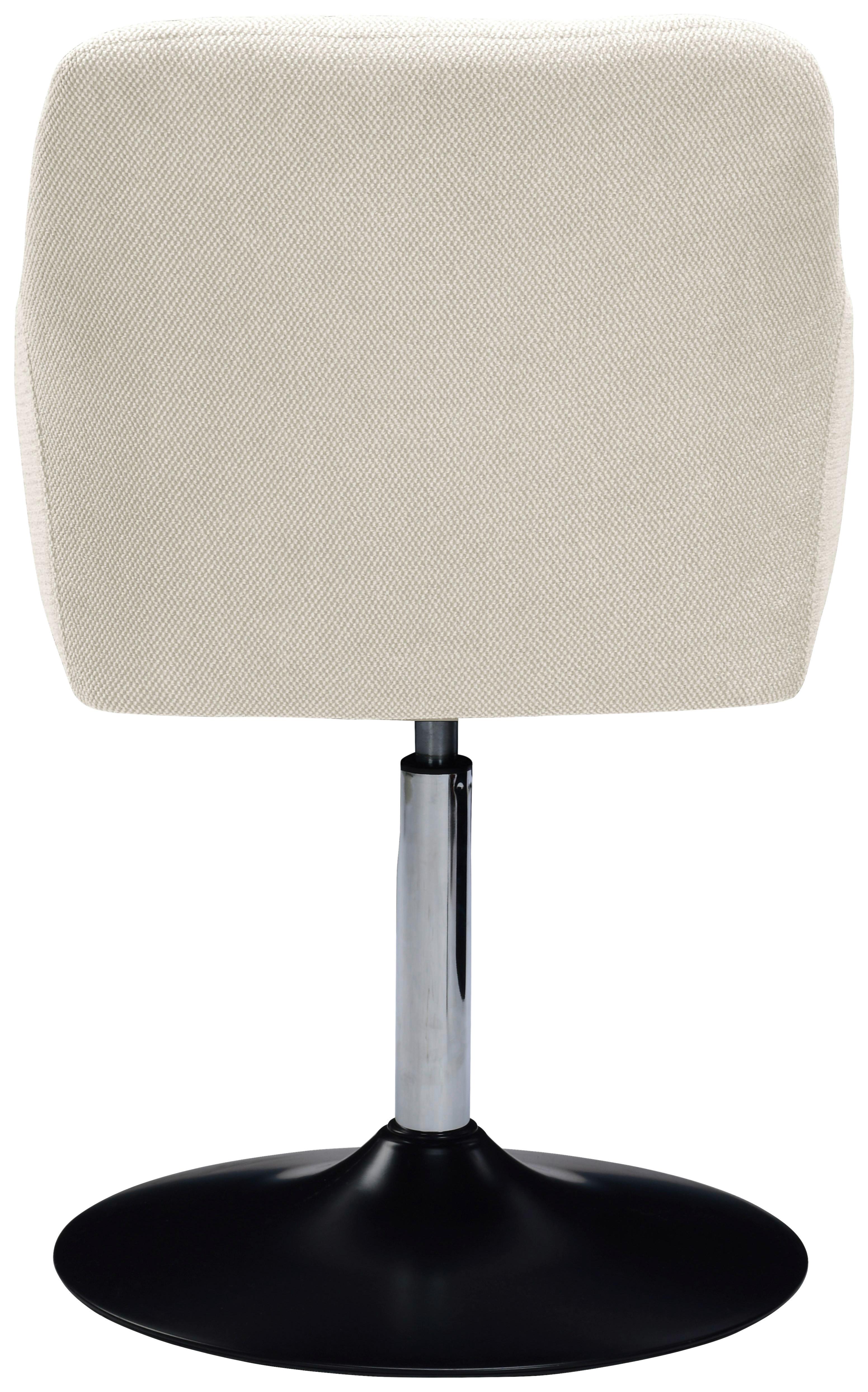 Stuhl Antonia Leinenoptik Beige, B: 54 Cm - Beige/Schwarz, MODERN, Holz/Textil (54/84/60cm) - My Baby Lou