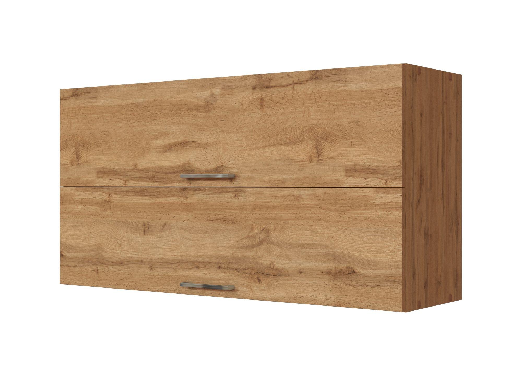 Küchenoberschrank B: 110 cm Eiche Dekor 2 Klappen