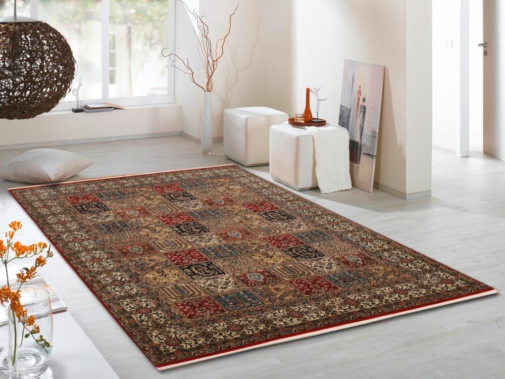 Orientalischer Webteppich Rot/Beige Vasuki 200x260 cm - Beige/Rot, Basics, Textil (200/260cm) - Cazaris