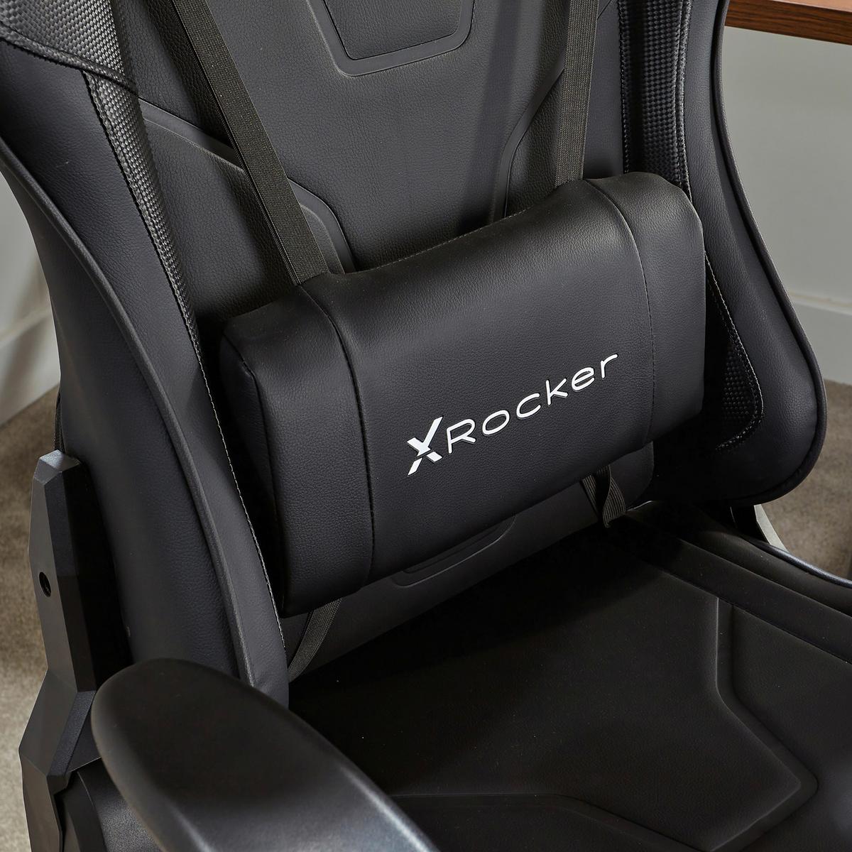 Gamingstuhl Agility Esports - Schwarz, MODERN, Kunststoff/Textil (59,9/122/66cm) - X Rocker