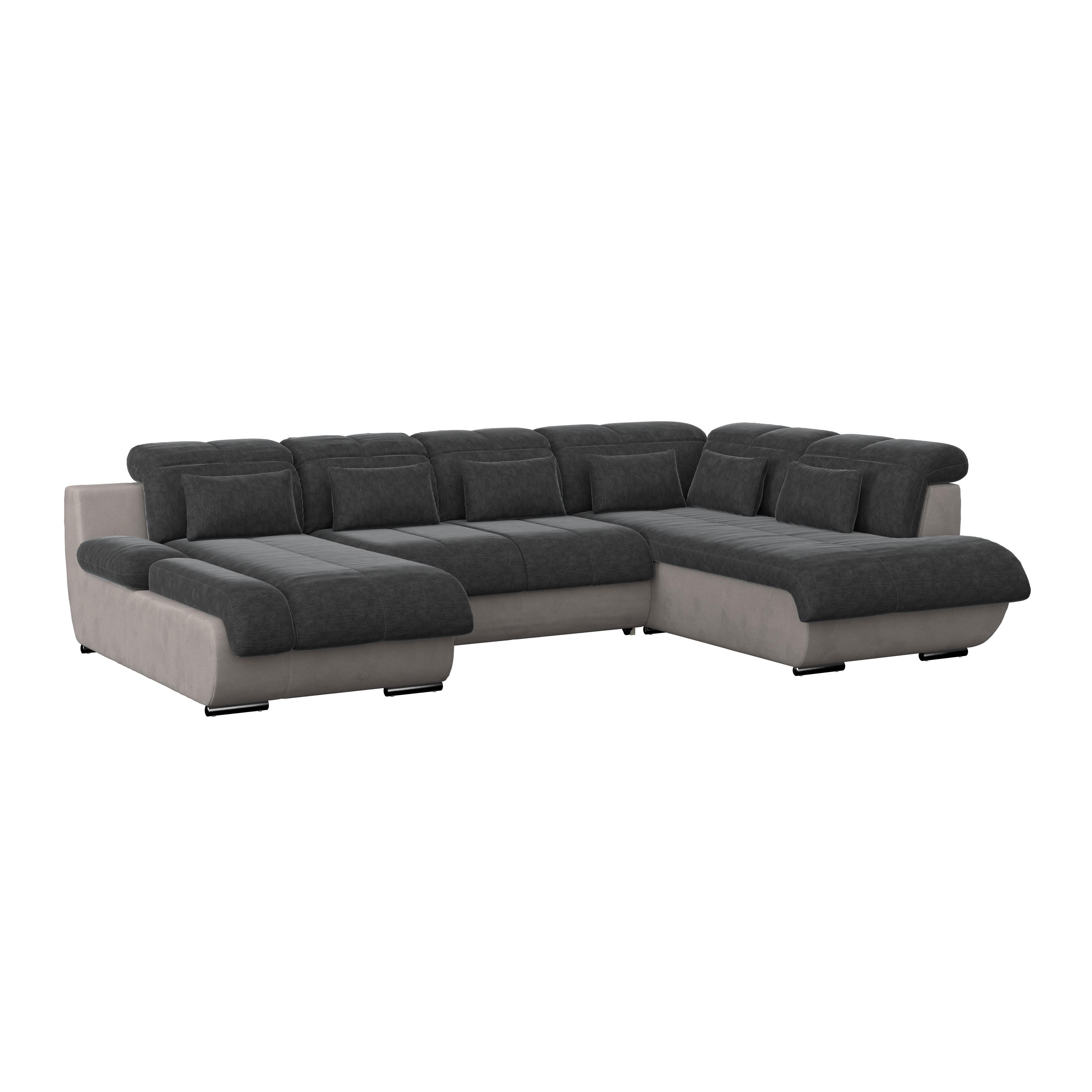 Wohnlandschaft Multi Mit Schlaffunktion Anthrazit/grau