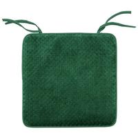 Ülőpárna Kb. 40/40cm - sötétzöld, Modern, textil (40/40/1,2cm) - Luca Bessoni