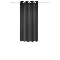 Ösenvorhang Benoga - Schwarz, Basics, Textil (135/175cm)