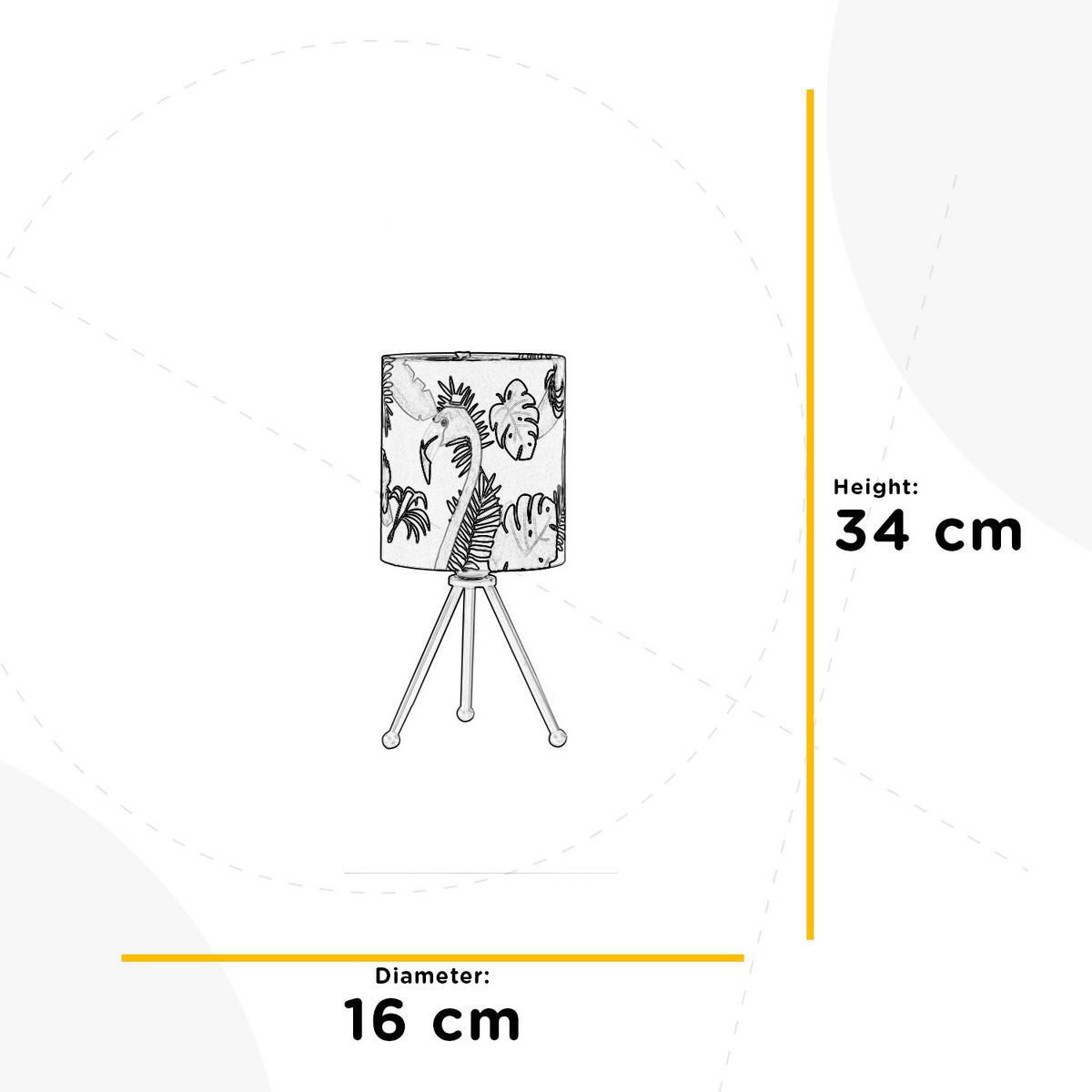 Tischleuchte 4942/Lr - Weiß, Trend, Textil/Metall (16/34cm)