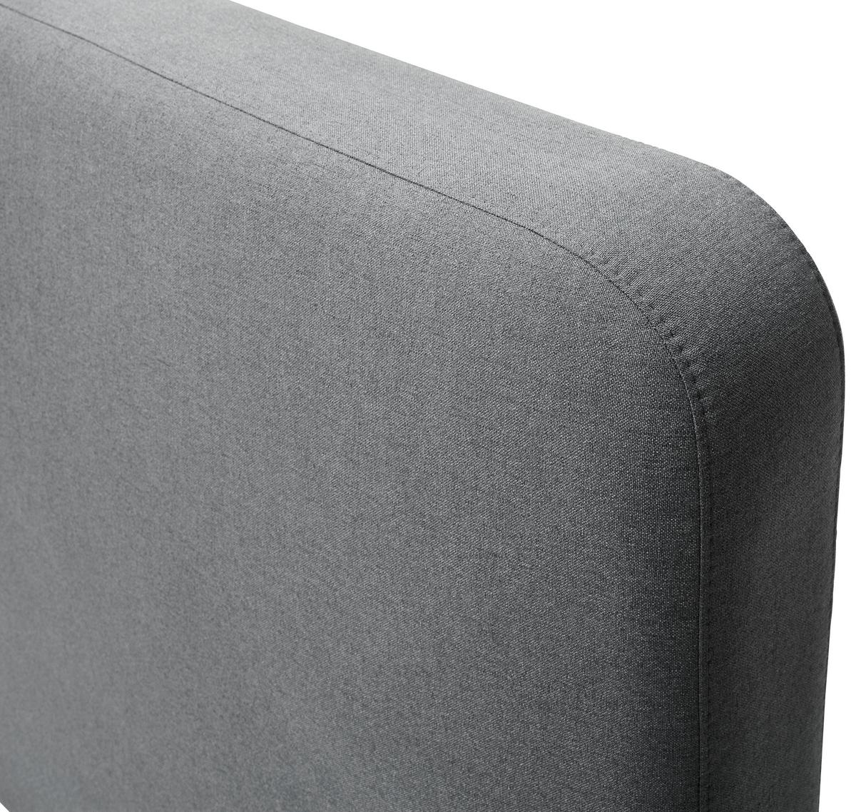 Polsterbett 140x200 Mattis Hellgrau - Eichefarben/Hellgrau, Design, Textil (140/200cm) - Livetastic