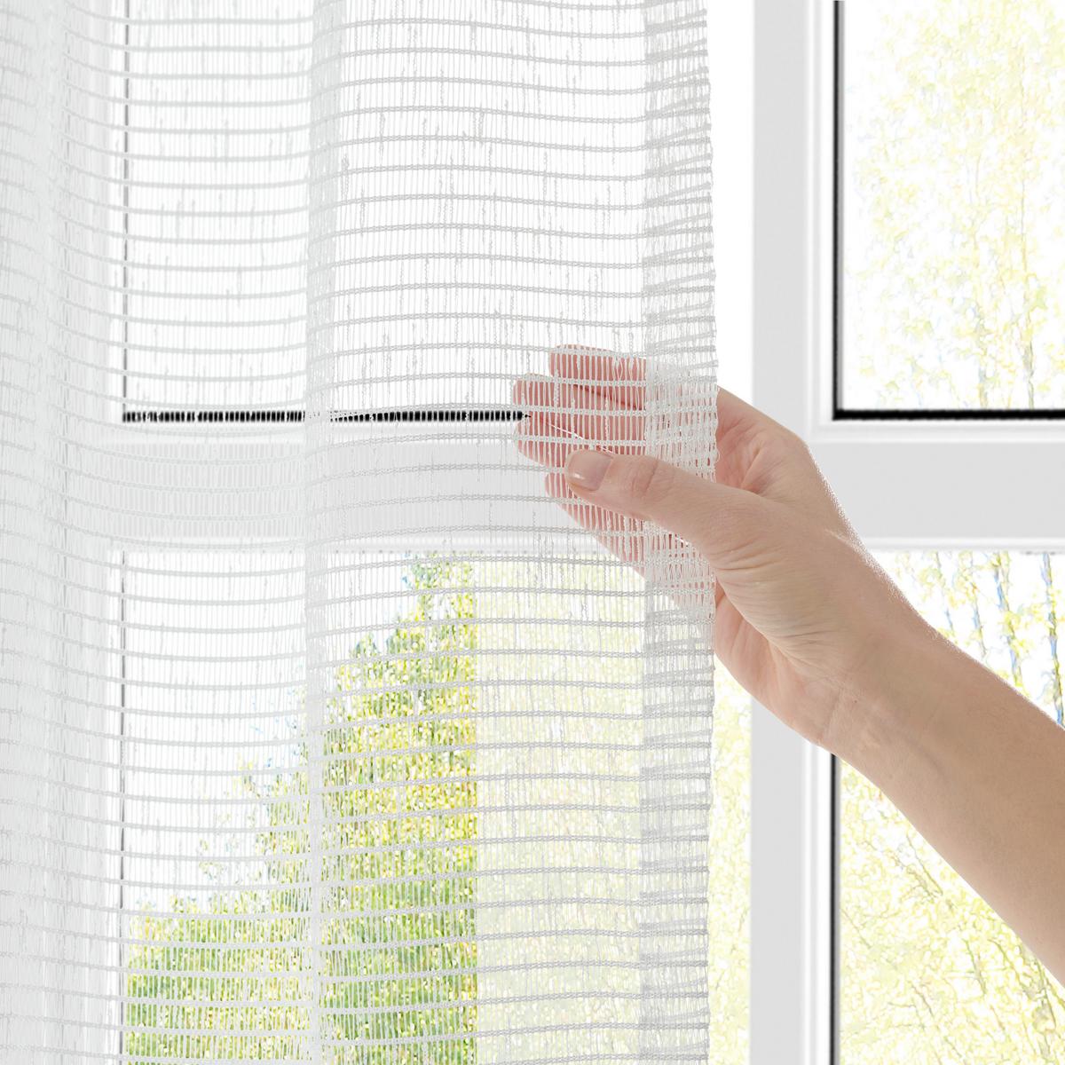 HOTOVÝ ZÁVĚS Luka, 135/245cm, bílá - bílá, Konvenční, textil (135/245cm) - Premium Living