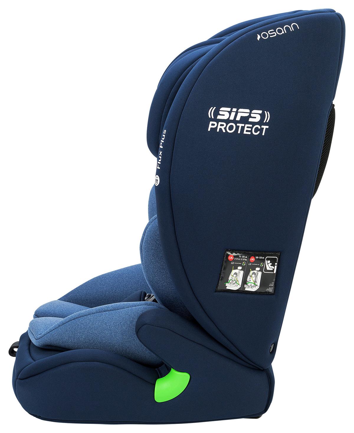 Kinderautositz Flux Plus I-Size - Blau/Dunkelblau, Basics, Kunststoff/Textil (44/62/48cm) - Osann
