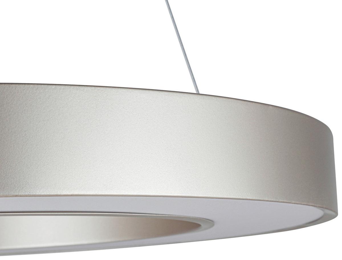 Led Függőlámpa Delia Ø Kb. 50 Cm - krómszínű/Pezsgő, Modern, műanyag/fém (60/120cm) - Luca Bessoni