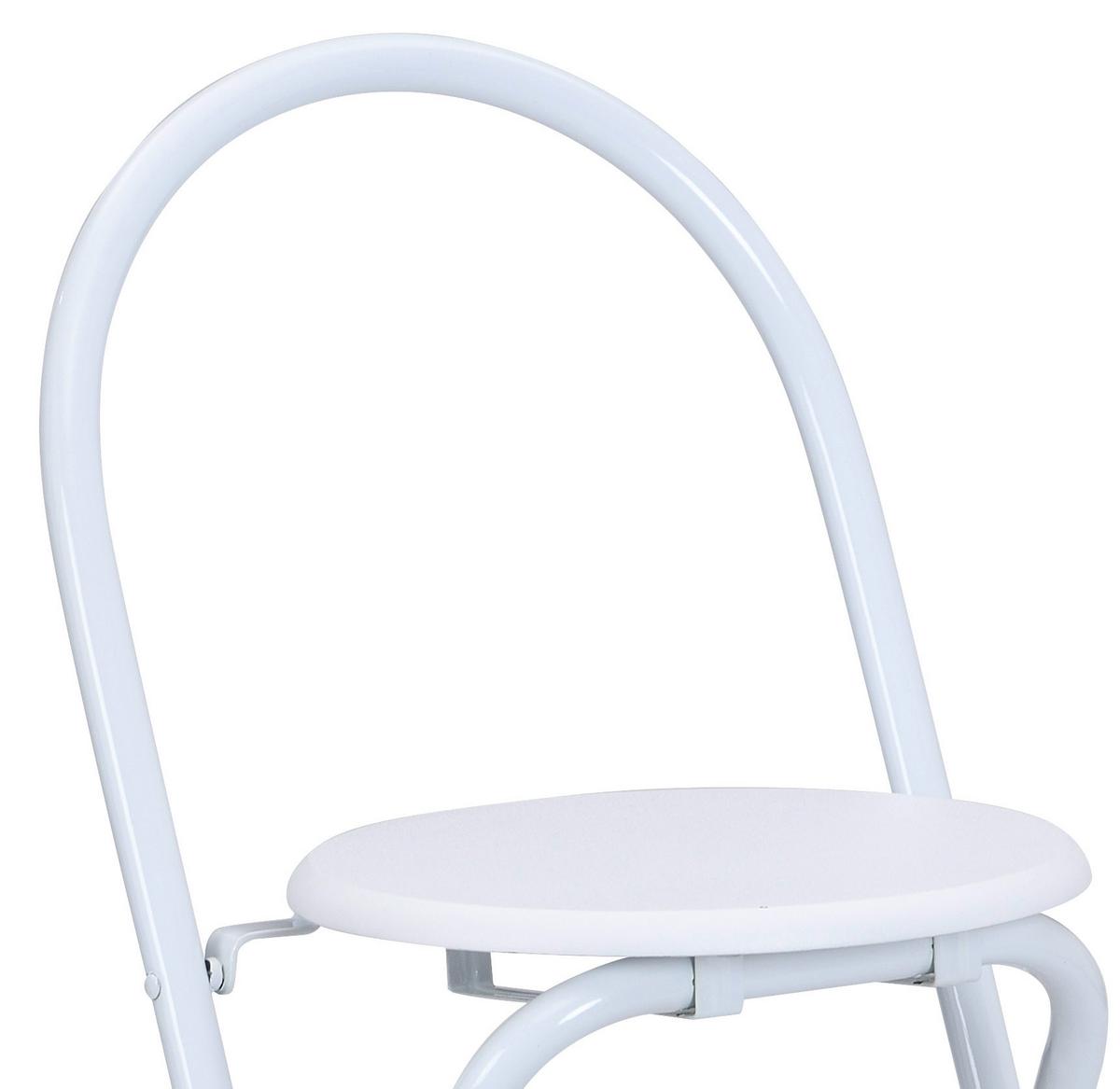 Összecsukható Szék Liane 2 - fehér, Modern, műanyag/faalapú anyag (38/100/47cm)