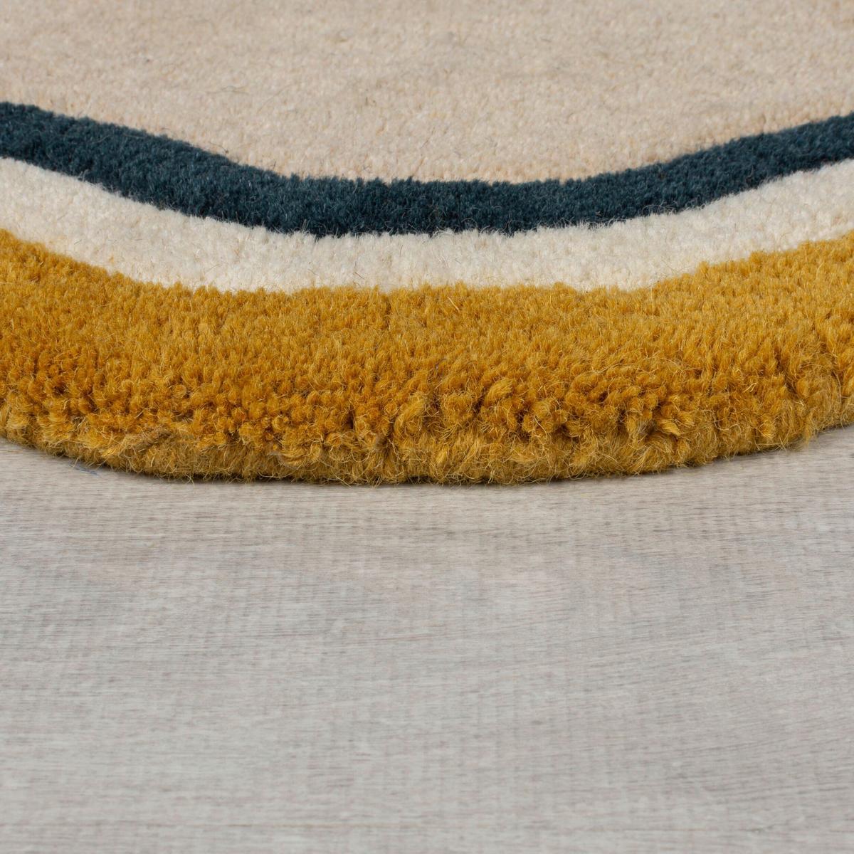 Wollteppich Leo Scallop Border M 200x290 - Multicolor, Basics, Textil (200/290cm)
