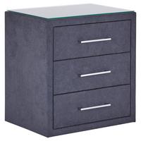 Nachtkästchen Kleopatra - Anthrazit, KONVENTIONELL, Holzwerkstoff/Kunststoff (56/60/41cm) - Ondega