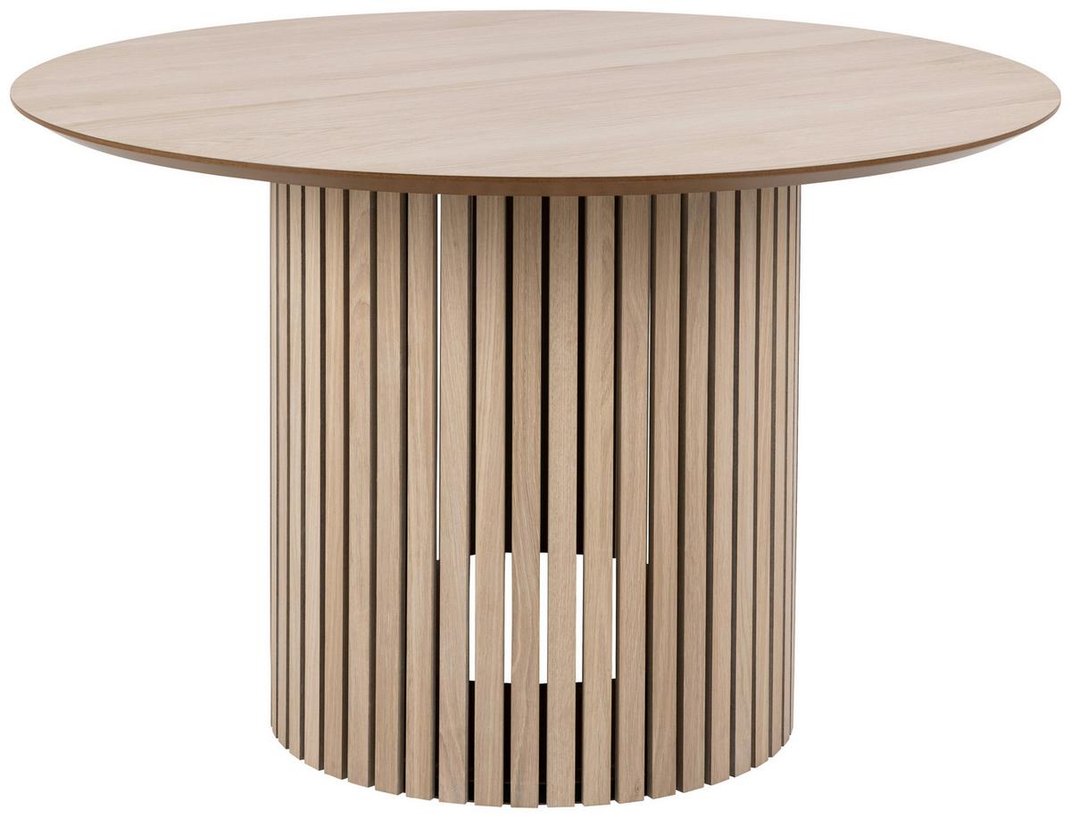 Esstisch Linley Eichefarben B: 120 cm - Eichefarben/Weiß, Trend, Holz/Holzwerkstoff (120/120/75cm) - MID.YOU