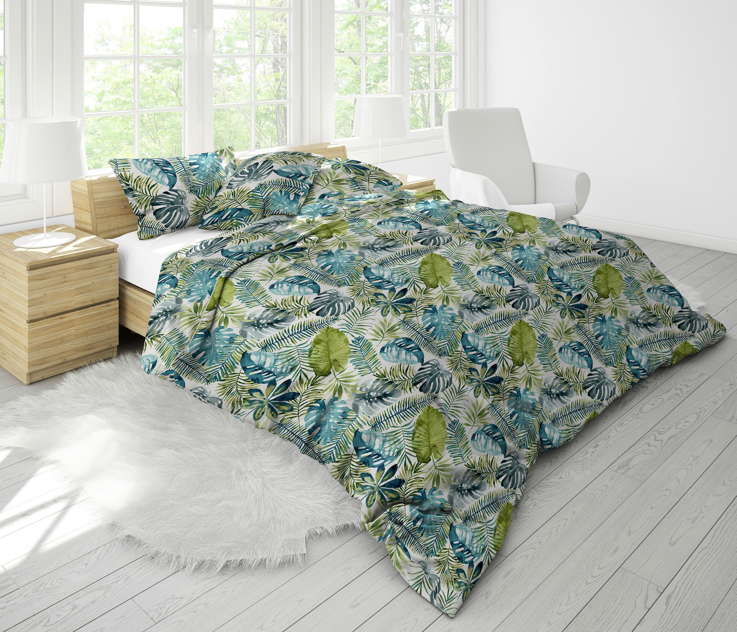 Nyári Takaró Dzsungel Kb. 140/200cm - zöld (140/200cm)