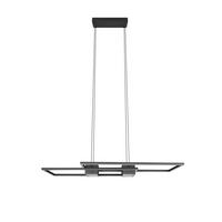 LED-Hängeleuchte 347710432 Albany - Schwarz/Alufarben, Design, Metall (100/28/150cm) - Trio Leuchten